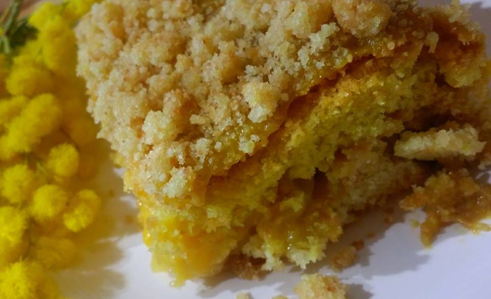 torta mimosa vegan - Cuore di Pane